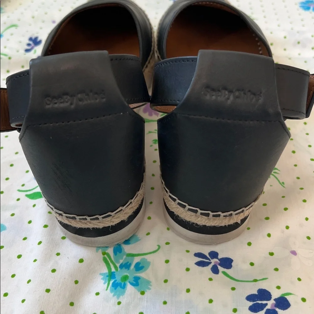 See By Chloé Glyn Leather Espadrilles - 38